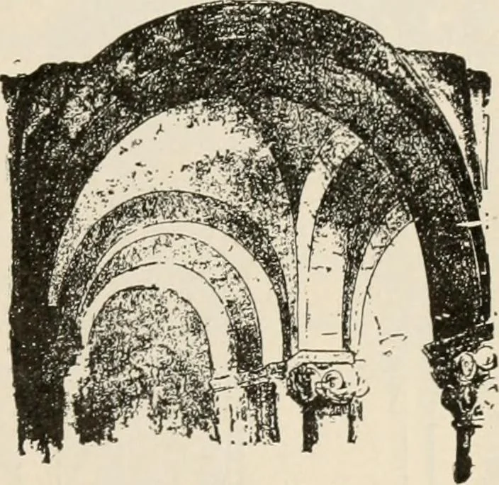 An illustration from Manual of ecclesiastical architecture. Comprising a study of its various styles, the chronological arrangements of its elements, and its relation to Christian worship, 1897, leaf 316
