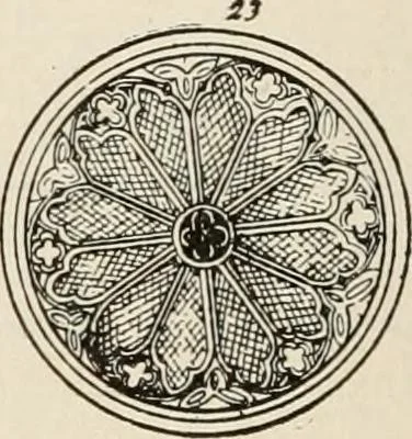 An illustration from Manual of ecclesiastical architecture. Comprising a study of its various styles, the chronological arrangements of its elements, and its relation to Christian worship, 1897, leaf 335