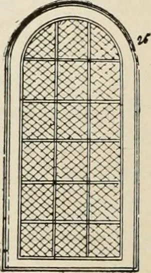 An illustration from Manual of ecclesiastical architecture. Comprising a study of its various styles, the chronological arrangements of its elements, and its relation to Christian worship, 1897, leaf 335