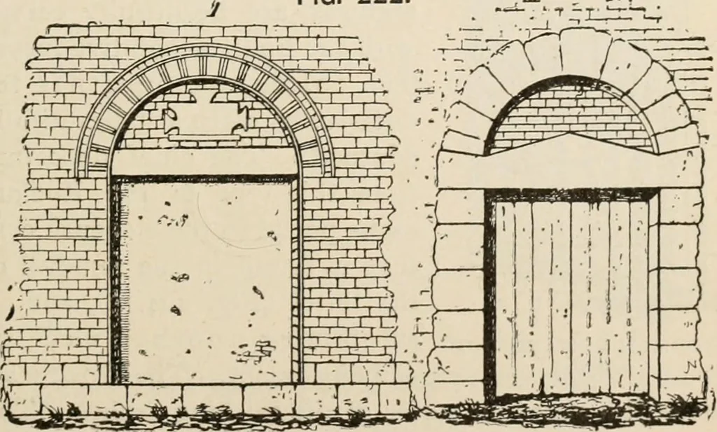 An illustration from Manual of ecclesiastical architecture. Comprising a study of its various styles, the chronological arrangements of its elements, and its relation to Christian worship, 1897, leaf 336