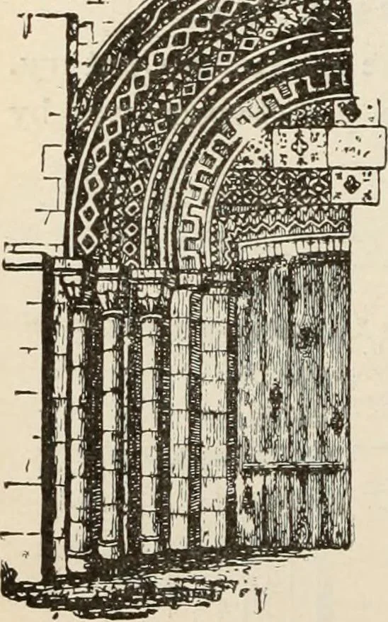 An illustration from Manual of ecclesiastical architecture. Comprising a study of its various styles, the chronological arrangements of its elements, and its relation to Christian worship, 1897, leaf 337