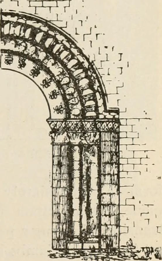 An illustration from Manual of ecclesiastical architecture. Comprising a study of its various styles, the chronological arrangements of its elements, and its relation to Christian worship, 1897, leaf 338