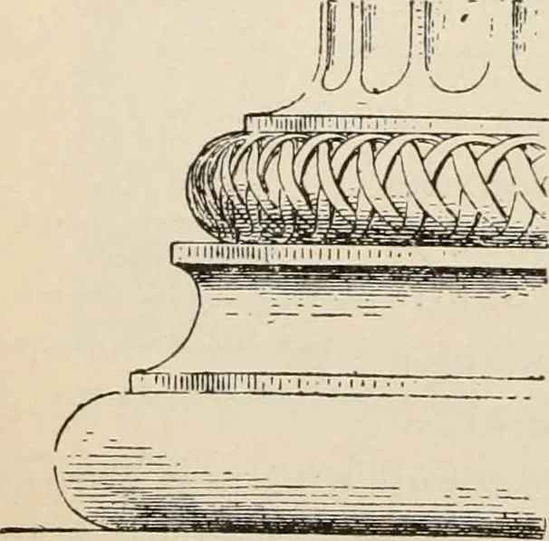 An illustration from Manual of ecclesiastical architecture. Comprising a study of its various styles, the chronological arrangements of its elements, and its relation to Christian worship, 1897, leaf 35