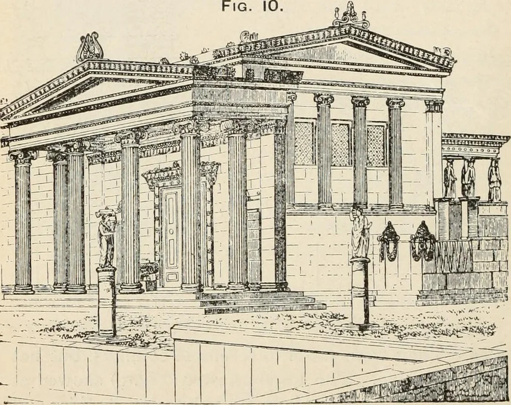An illustration from Manual of ecclesiastical architecture. Comprising a study of its various styles, the chronological arrangements of its elements, and its relation to Christian worship, 1897, leaf 37