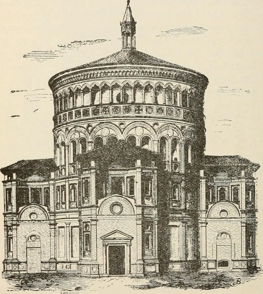 An illustration from Manual of ecclesiastical architecture. Comprising a study of its various styles, the chronological arrangements of its elements, and its relation to Christian worship, 1897, leaf 373