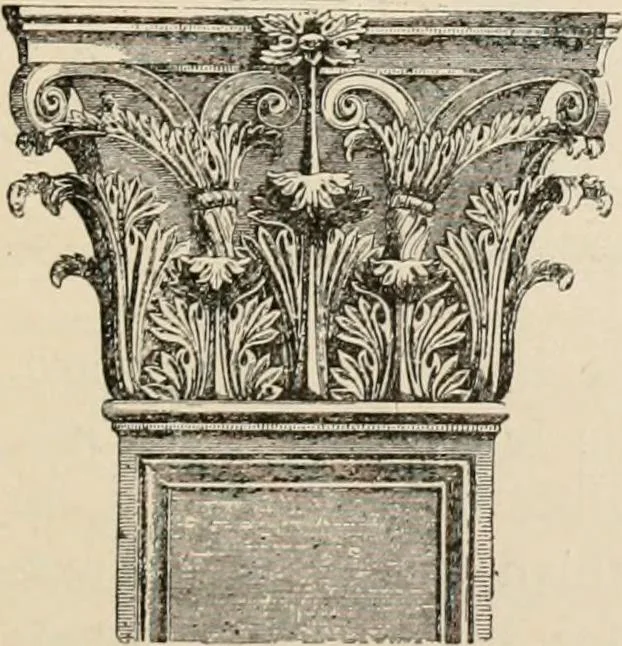 An illustration from Manual of ecclesiastical architecture. Comprising a study of its various styles, the chronological arrangements of its elements, and its relation to Christian worship, 1897, leaf 38