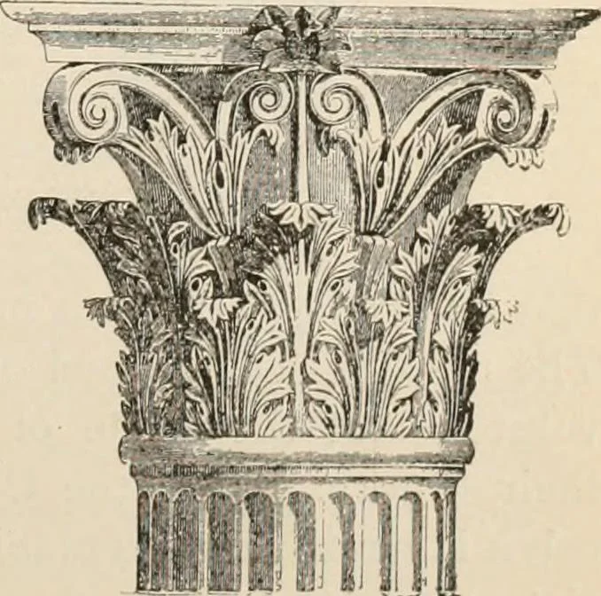 An illustration from Manual of ecclesiastical architecture. Comprising a study of its various styles, the chronological arrangements of its elements, and its relation to Christian worship, 1897, leaf 38