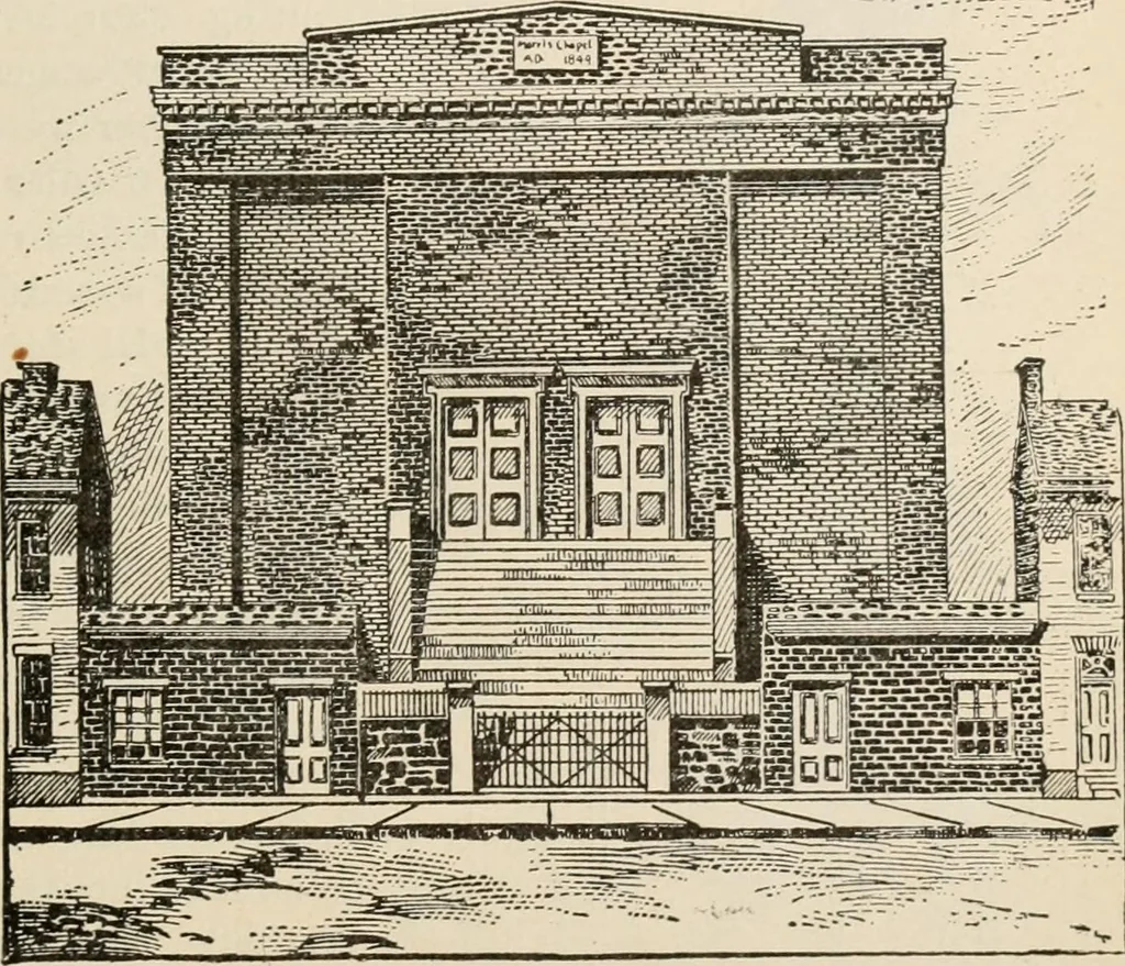 An illustration from Manual of ecclesiastical architecture. Comprising a study of its various styles, the chronological arrangements of its elements, and its relation to Christian worship, 1897, leaf 404