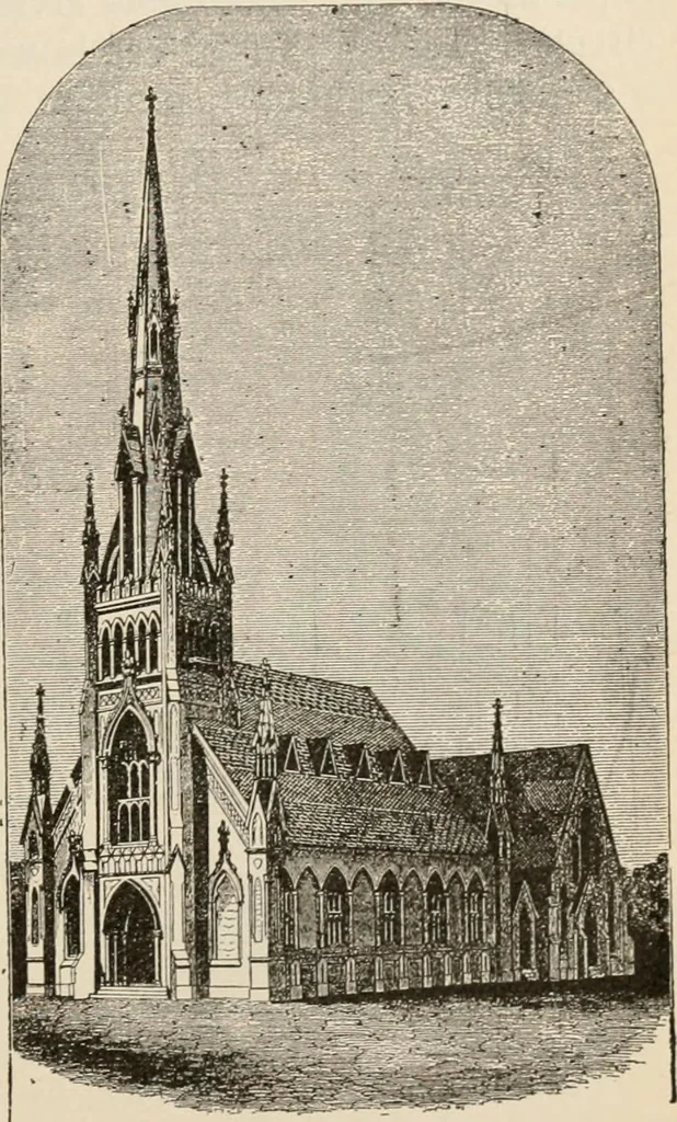 An illustration from Manual of ecclesiastical architecture. Comprising a study of its various styles, the chronological arrangements of its elements, and its relation to Christian worship, 1897, leaf 408