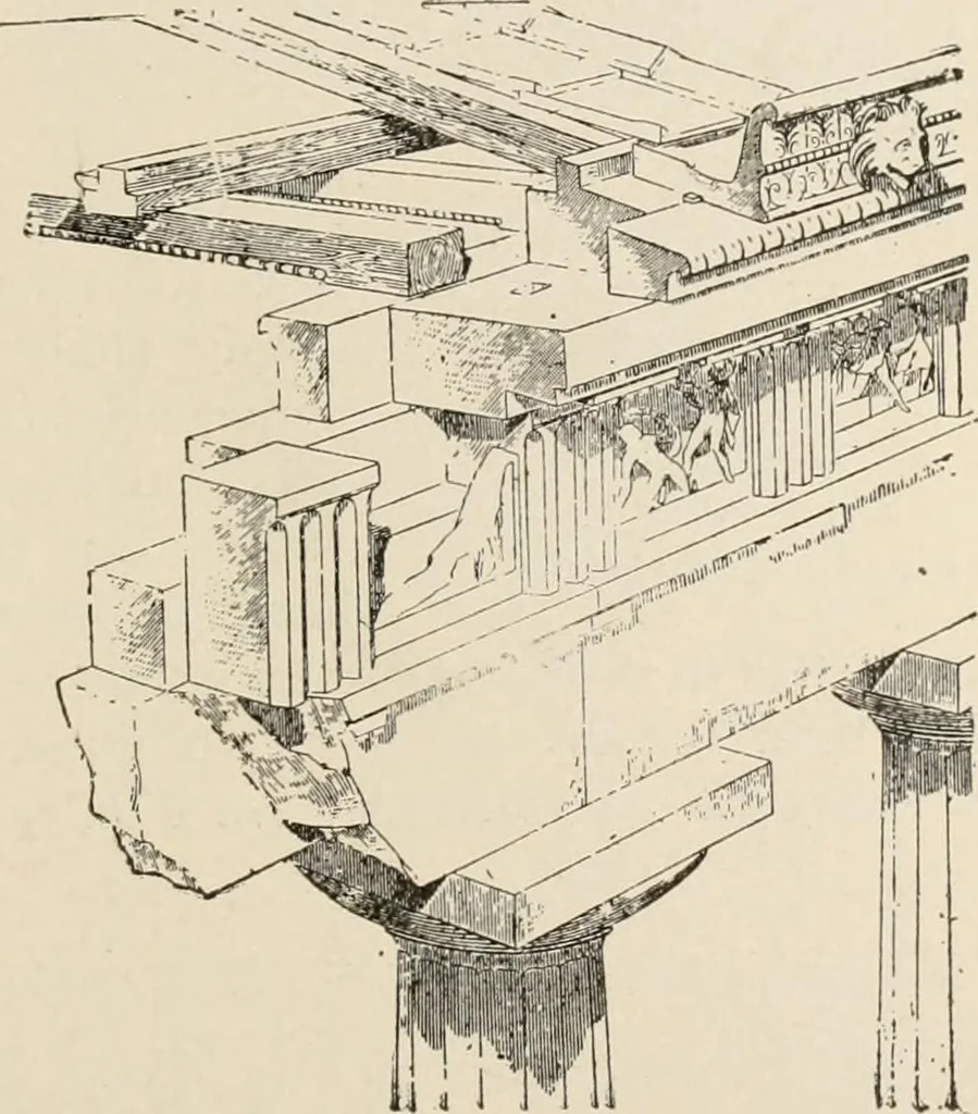 An illustration from Manual of ecclesiastical architecture. Comprising a study of its various styles, the chronological arrangements of its elements, and its relation to Christian worship, 1897, leaf 42