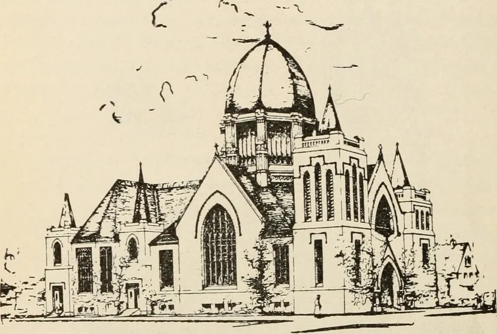 An illustration from Manual of ecclesiastical architecture. Comprising a study of its various styles, the chronological arrangements of its elements, and its relation to Christian worship, 1897, leaf 425