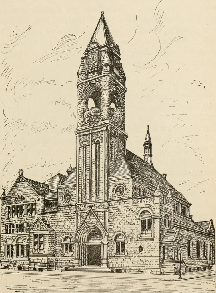 An illustration from Manual of ecclesiastical architecture. Comprising a study of its various styles, the chronological arrangements of its elements, and its relation to Christian worship, 1897, leaf 426