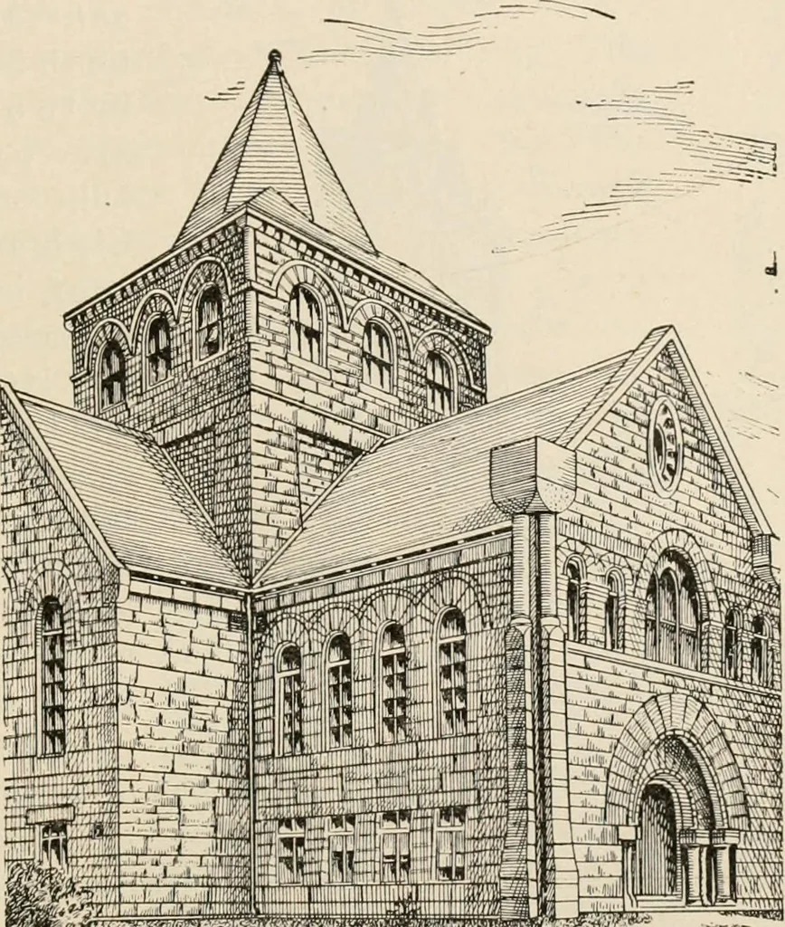 An illustration from Manual of ecclesiastical architecture. Comprising a study of its various styles, the chronological arrangements of its elements, and its relation to Christian worship, 1897, leaf 428