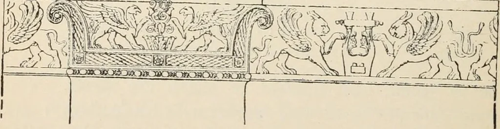 An illustration from Manual of ecclesiastical architecture. Comprising a study of its various styles, the chronological arrangements of its elements, and its relation to Christian worship, 1897, leaf 43