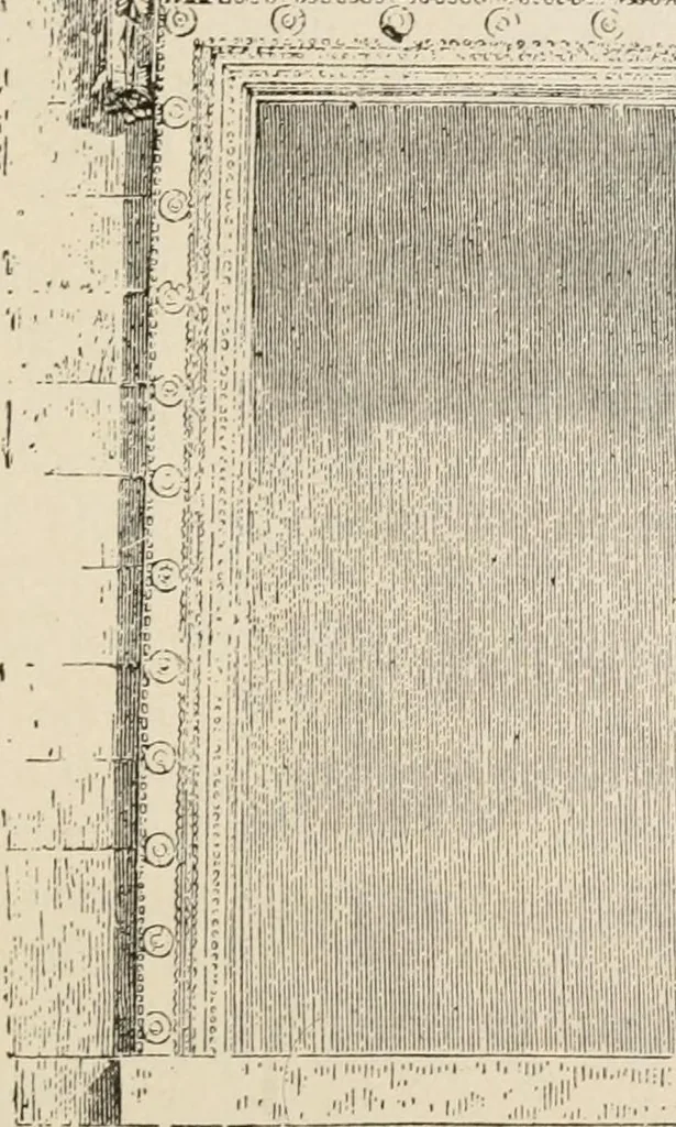 An illustration from Manual of ecclesiastical architecture. Comprising a study of its various styles, the chronological arrangements of its elements, and its relation to Christian worship, 1897, leaf 44