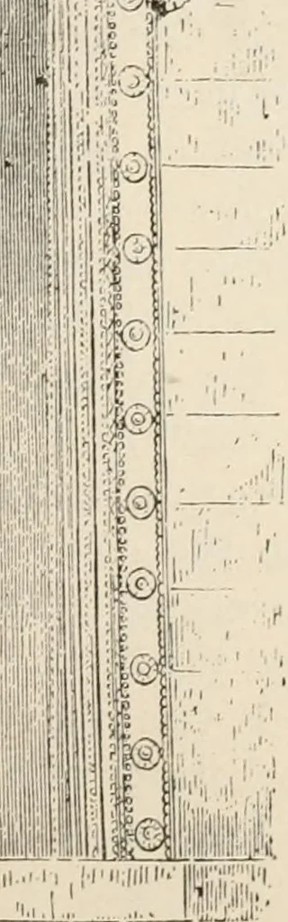 An illustration from Manual of ecclesiastical architecture. Comprising a study of its various styles, the chronological arrangements of its elements, and its relation to Christian worship, 1897, leaf 44