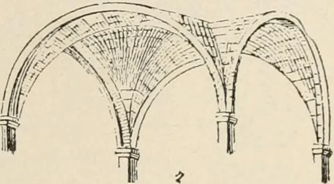 An illustration from Manual of ecclesiastical architecture. Comprising a study of its various styles, the chronological arrangements of its elements, and its relation to Christian worship, 1897, leaf 50