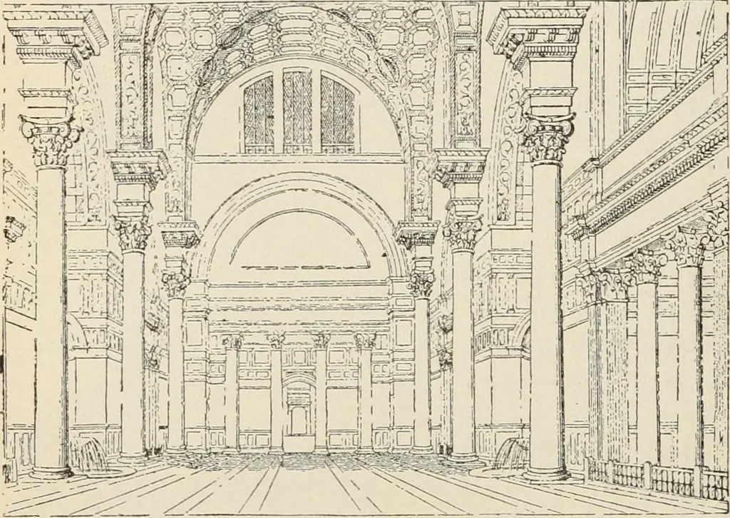 An illustration from Manual of ecclesiastical architecture. Comprising a study of its various styles, the chronological arrangements of its elements, and its relation to Christian worship, 1897, leaf 51