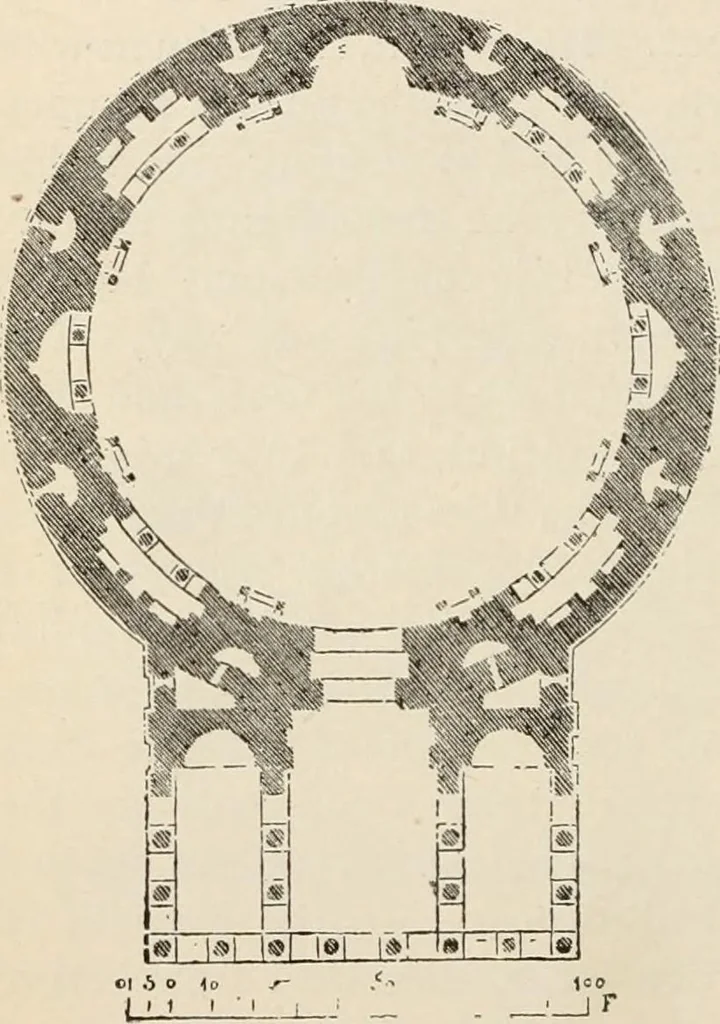 An illustration from Manual of ecclesiastical architecture. Comprising a study of its various styles, the chronological arrangements of its elements, and its relation to Christian worship, 1897, leaf 53