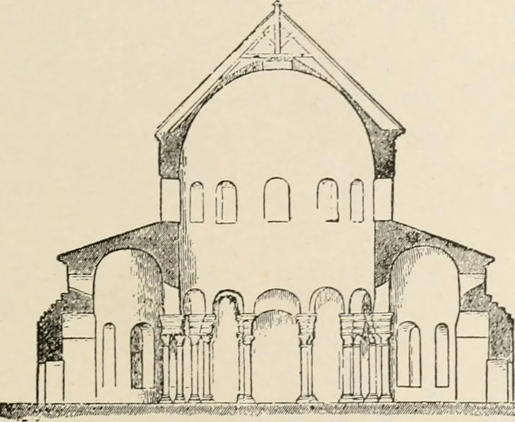 An illustration from Manual of ecclesiastical architecture. Comprising a study of its various styles, the chronological arrangements of its elements, and its relation to Christian worship, 1897, leaf 56