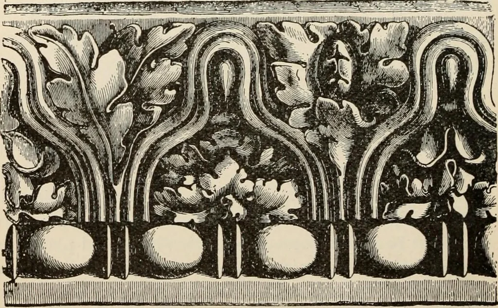 An illustration from Manual of ecclesiastical architecture. Comprising a study of its various styles, the chronological arrangements of its elements, and its relation to Christian worship, 1897, leaf 61