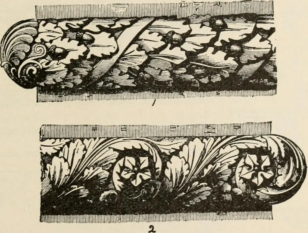 An illustration from Manual of ecclesiastical architecture. Comprising a study of its various styles, the chronological arrangements of its elements, and its relation to Christian worship, 1897, leaf 62