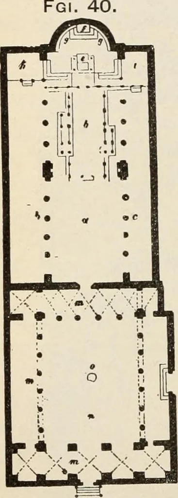 An illustration from Manual of ecclesiastical architecture. Comprising a study of its various styles, the chronological arrangements of its elements, and its relation to Christian worship, 1897, leaf 69