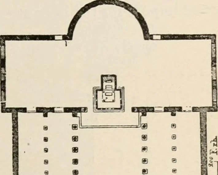 An illustration from Manual of ecclesiastical architecture. Comprising a study of its various styles, the chronological arrangements of its elements, and its relation to Christian worship, 1897, leaf 72