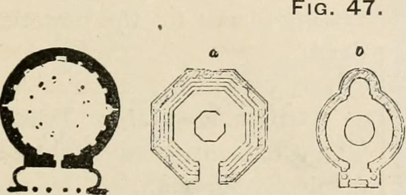 An illustration from Manual of ecclesiastical architecture. Comprising a study of its various styles, the chronological arrangements of its elements, and its relation to Christian worship, 1897, leaf 82