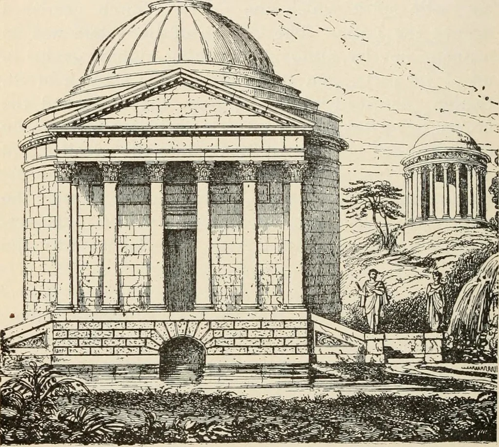 An illustration from Manual of ecclesiastical architecture. Comprising a study of its various styles, the chronological arrangements of its elements, and its relation to Christian worship, 1897, leaf 91