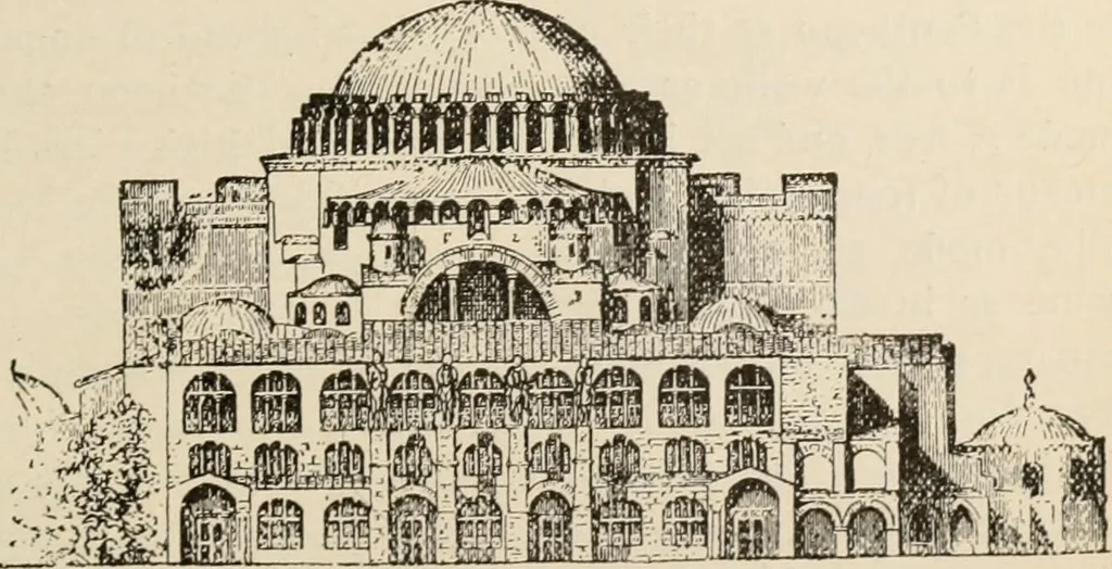 An illustration from Manual of ecclesiastical architecture. Comprising a study of its various styles, the chronological arrangements of its elements, and its relation to Christian worship, 1897, leaf 94