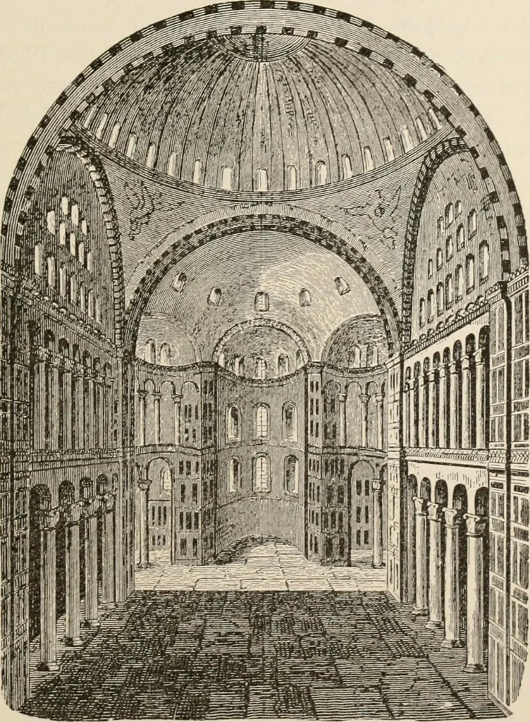 An illustration from Manual of ecclesiastical architecture. Comprising a study of its various styles, the chronological arrangements of its elements, and its relation to Christian worship, 1897, leaf 98