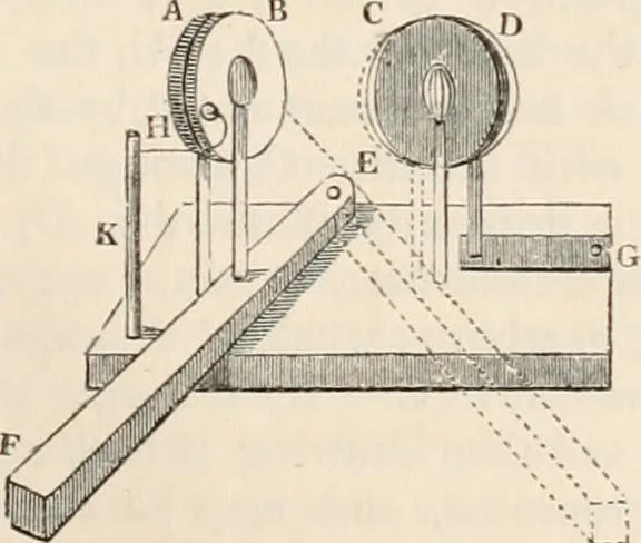 An illustration from A manual of electricity, magnetism and meteorology, 1844, leaf 104