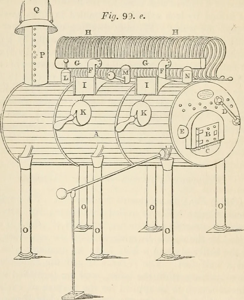 An illustration from A manual of electricity, magnetism and meteorology, 1844, leaf 127