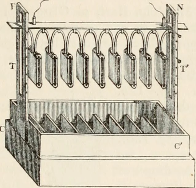 An illustration from A manual of electricity, magnetism and meteorology, 1844, leaf 356