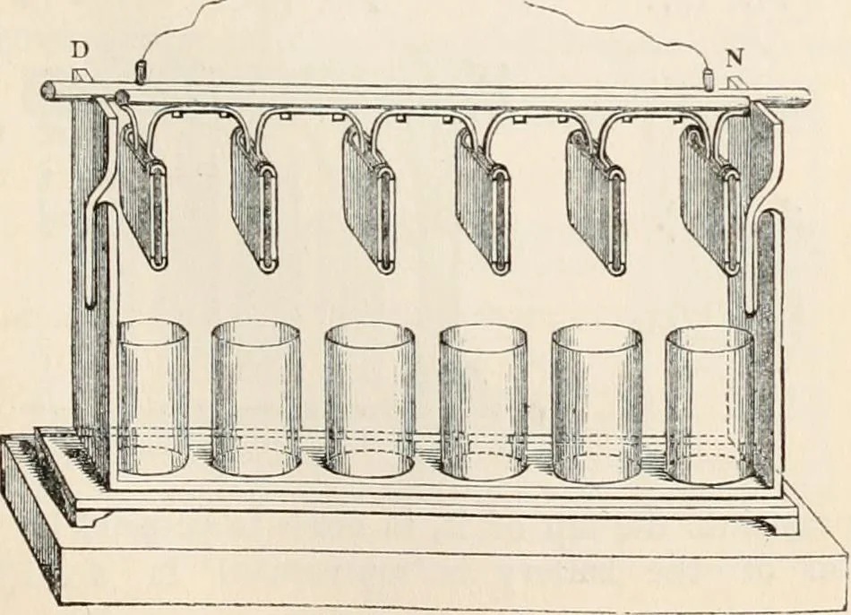 An illustration from A manual of electricity, magnetism and meteorology, 1844, leaf 356