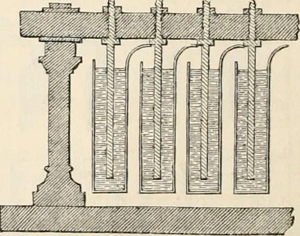 An illustration from A manual of electricity, magnetism and meteorology, 1844, leaf 357