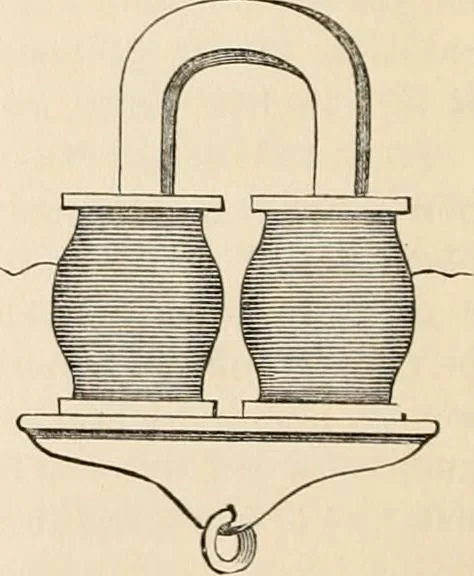 An illustration from A manual of electricity, magnetism and meteorology, 1844, leaf 545