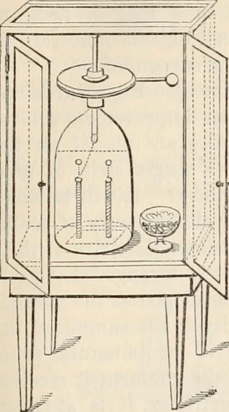 An illustration from A manual of electricity, magnetism and meteorology, 1844, leaf 64