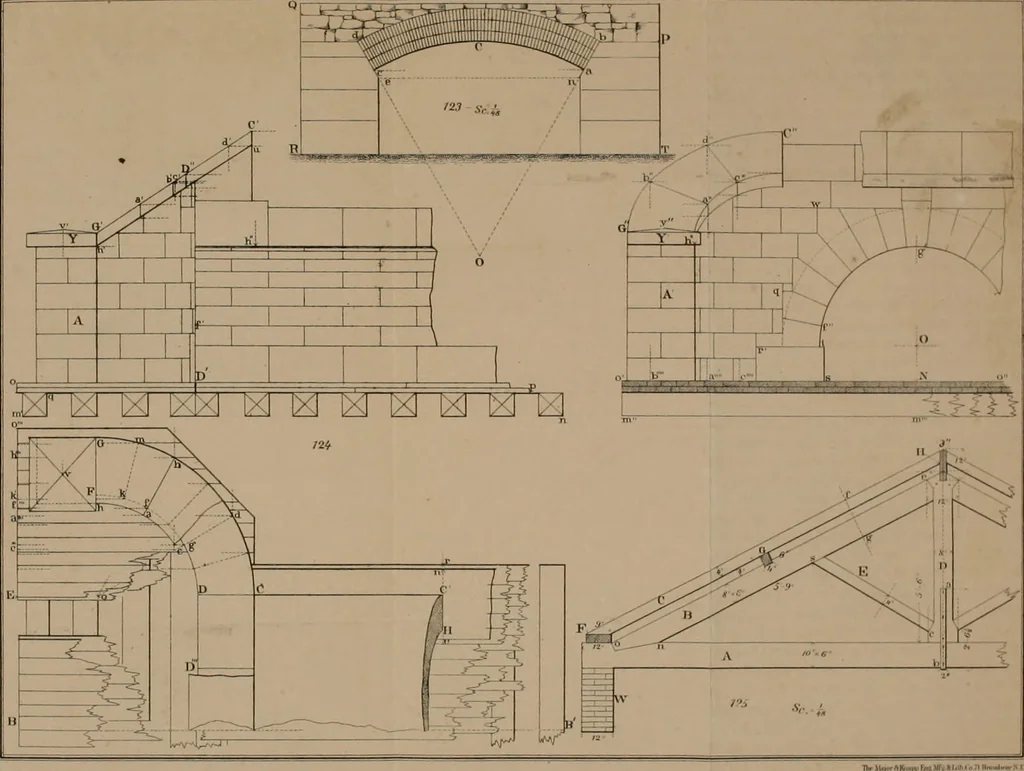 An illustration from A manual of elementary geometrical drawing, involving three dimensions. Designed for use in high schools, academies, engineering schools, etc.: and for the self-instruction of inventors, artisans, etc. ... In five divisions .., 1868, leaf 149
