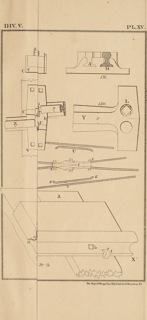 An illustration from A manual of elementary geometrical drawing, involving three dimensions. Designed for use in high schools, academies, engineering schools, etc.: and for the self-instruction of inventors, artisans, etc. ... In five divisions .., 1868, leaf 166