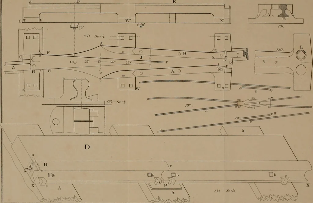 An illustration from A manual of elementary geometrical drawing, involving three dimensions. Designed for use in high schools, academies, engineering schools, etc.: and for the self-instruction of inventors, artisans, etc. ... In five divisions .., 1868, leaf 167
