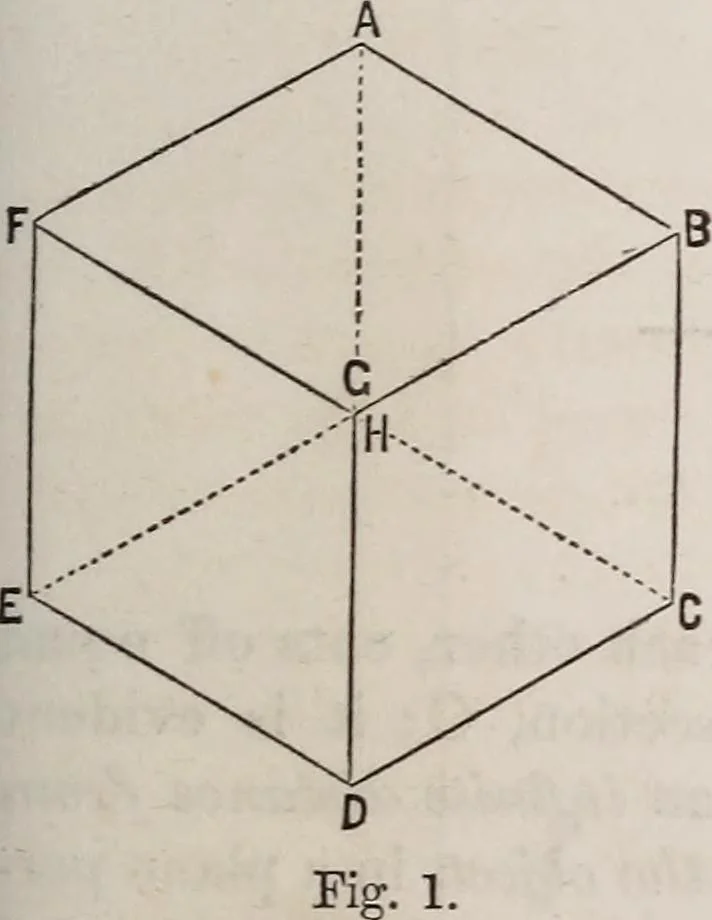 An illustration from A manual of elementary geometrical drawing, involving three dimensions. Designed for use in high schools, academies, engineering schools, etc. : and for the self-instruction of inventors,artizans, etc. ... In five divisions .., 1867, leaf 142