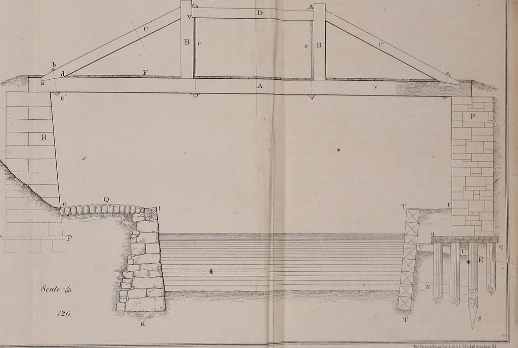 An illustration from A manual of elementary geometrical drawing, involving three dimensions. Designed for use in high schools, academies, engineering schools, etc. : and for the self-instruction of inventors,artizans, etc. ... In five divisions .., 1867, leaf 182