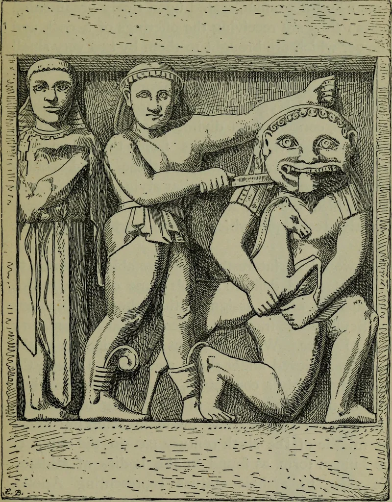 An illustration from A manual of Greek archaeology, 1886, leaf 126