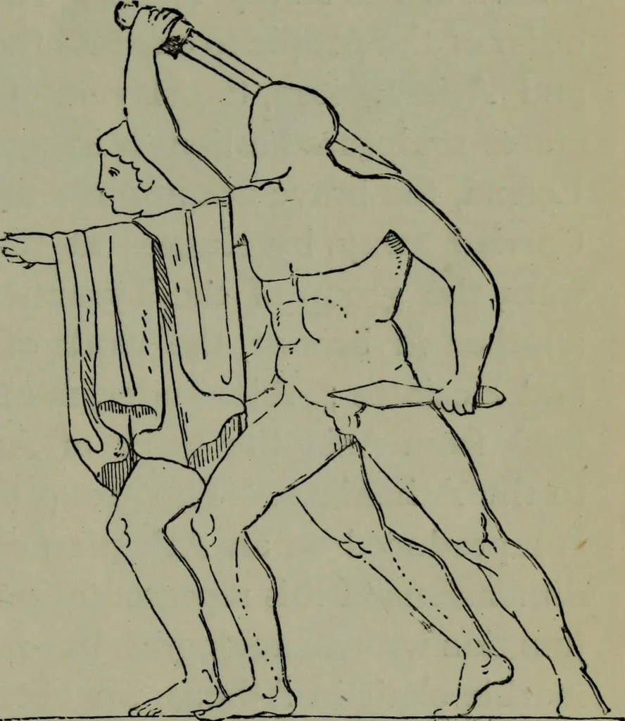 An illustration from A manual of Greek archaeology, 1886, leaf 150