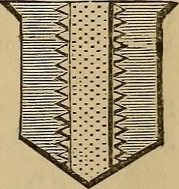 An illustration from The manual of heraldry : being a concise description of the several terms used, and containing a dictionary of every designation in the science. Illustrated by four hundred engravings on wood, 1800, leaf 118