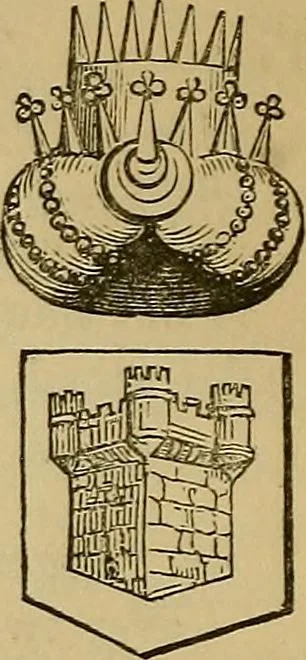 An illustration from The manual of heraldry : being a concise description of the several terms used, and containing a dictionary of every designation in the science. Illustrated by four hundred engravings on wood, 1800, leaf 131