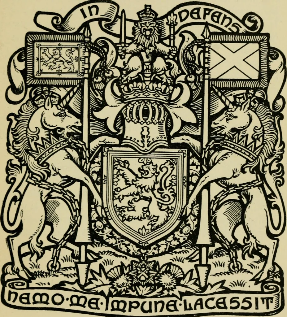 An illustration from The manual of heraldry : a concise description of the several terms used and containing a dictionary of every designation in the science / by Francis J. Grant, 1914, leaf 152