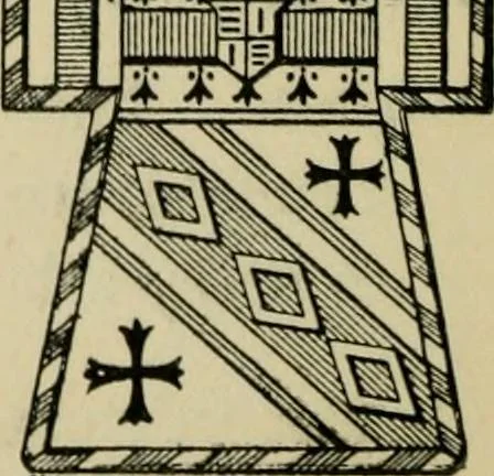 An illustration from The manual of heraldry : a concise description of the several terms used and containing a dictionary of every designation in the science / by Francis J. Grant, 1914, leaf 79